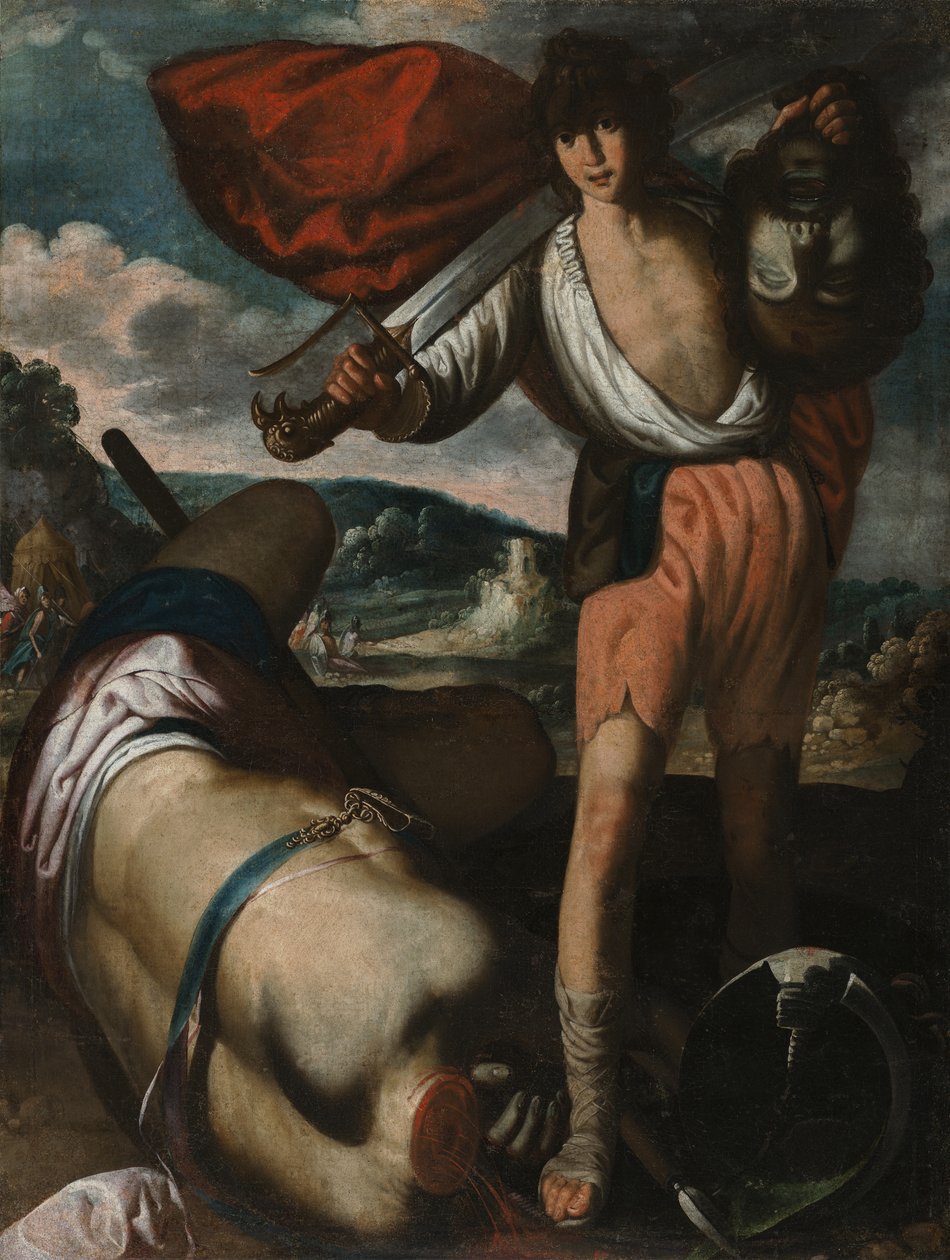 David paseando ja triunfo la cabeza de Goliat tekijältä Juan Luis Zambrano