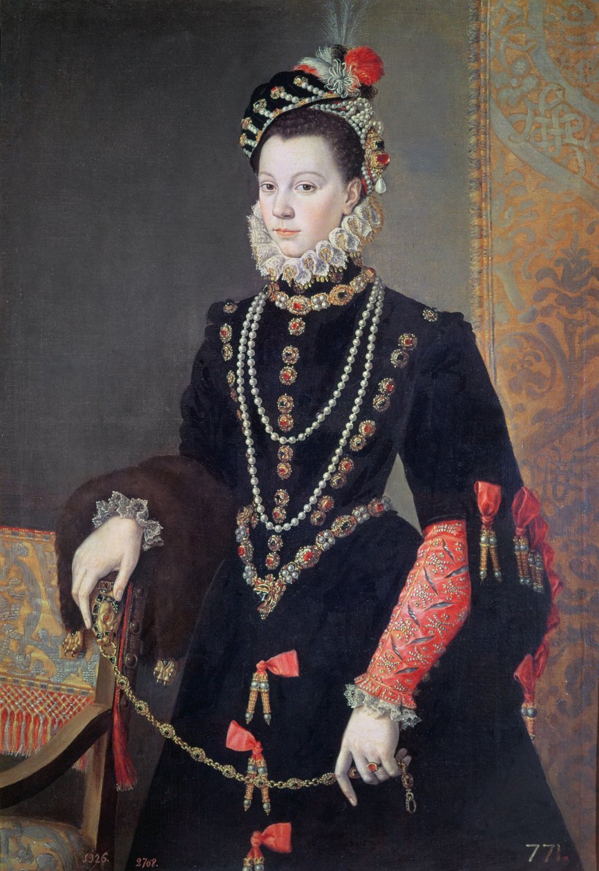 Elizabeth de Valois, n. 1605 tekijältä Juan Pantoja de la Cruz