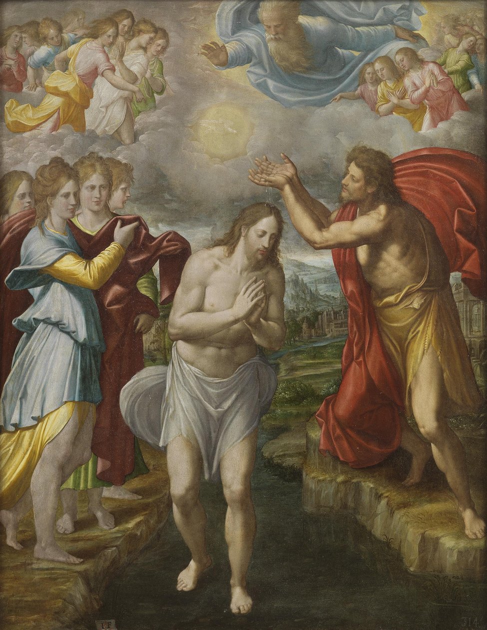 Kristuksen kaste, noin 1567 tekijältä Juan Fernandez de Navarrete