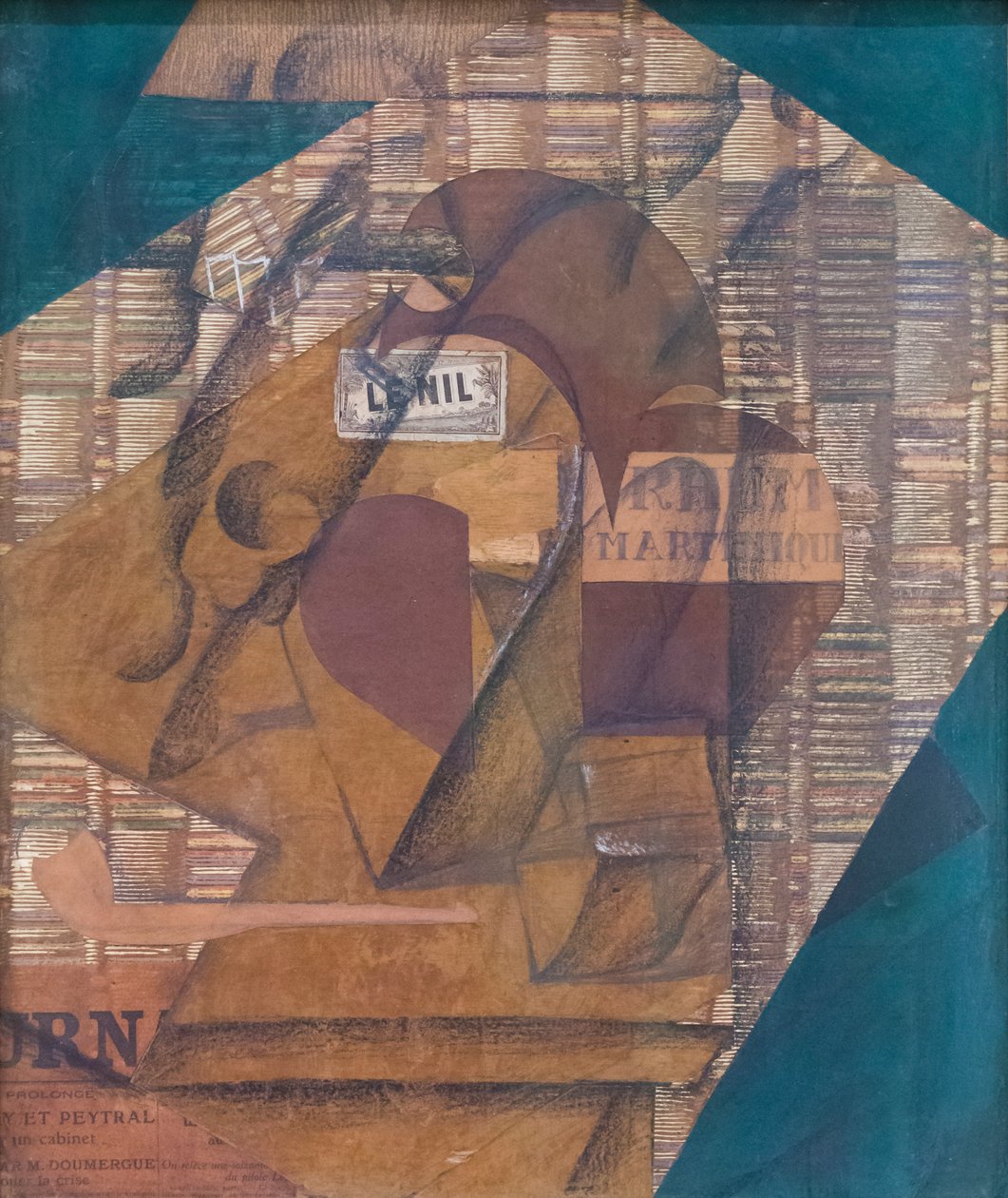 Pullo rommia ja sanomalehti tekijältä Juan Gris