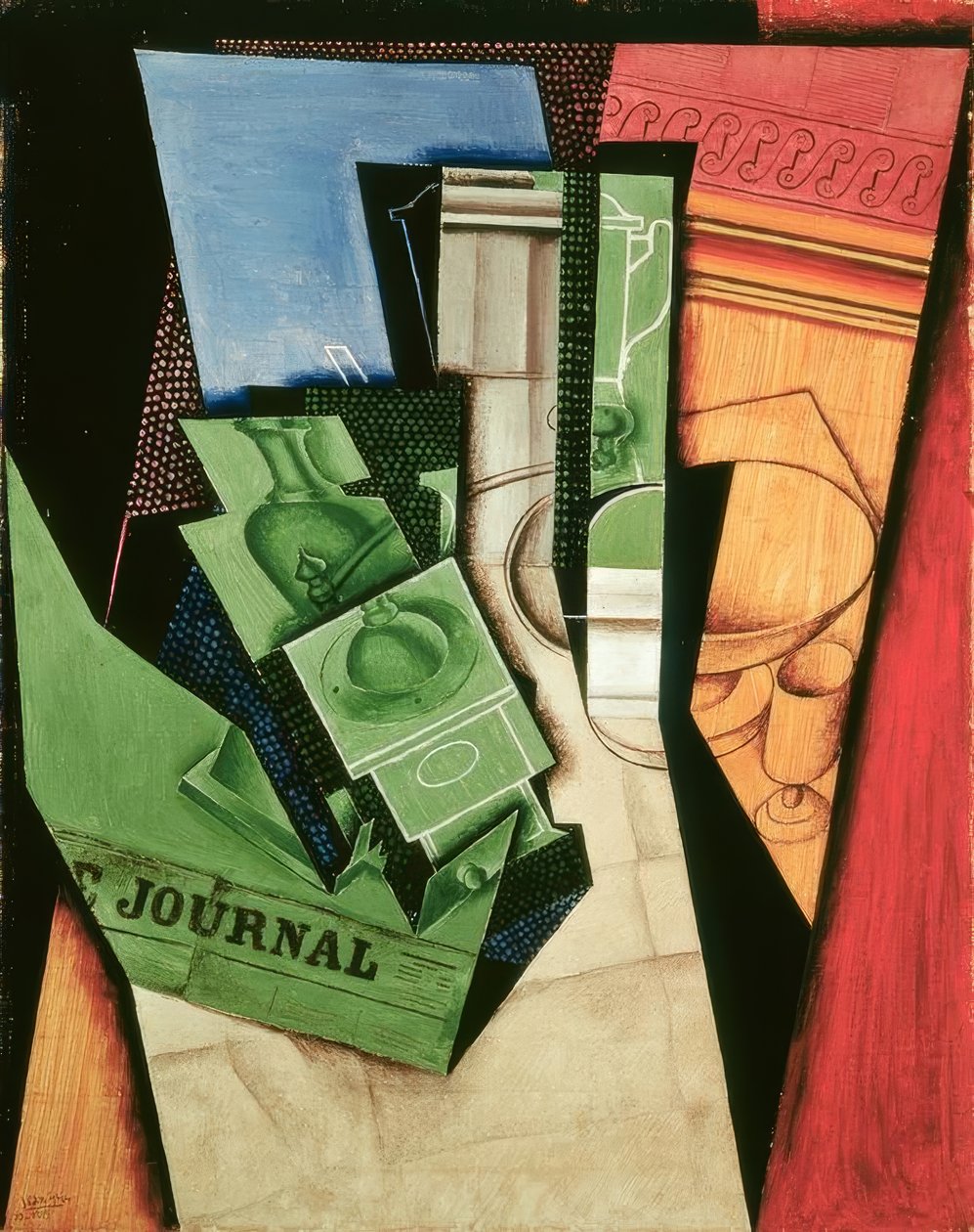J. Gris, Das Frühstück, 1915 tekijältä Juan Gris