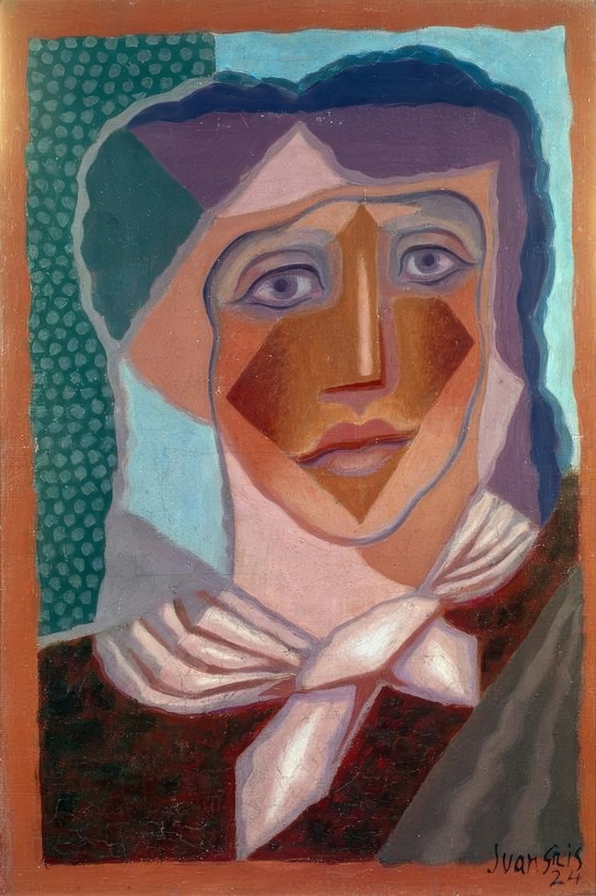 Juan Gris, Frau mit Halstuch, 1924 tekijältä Juan Gris