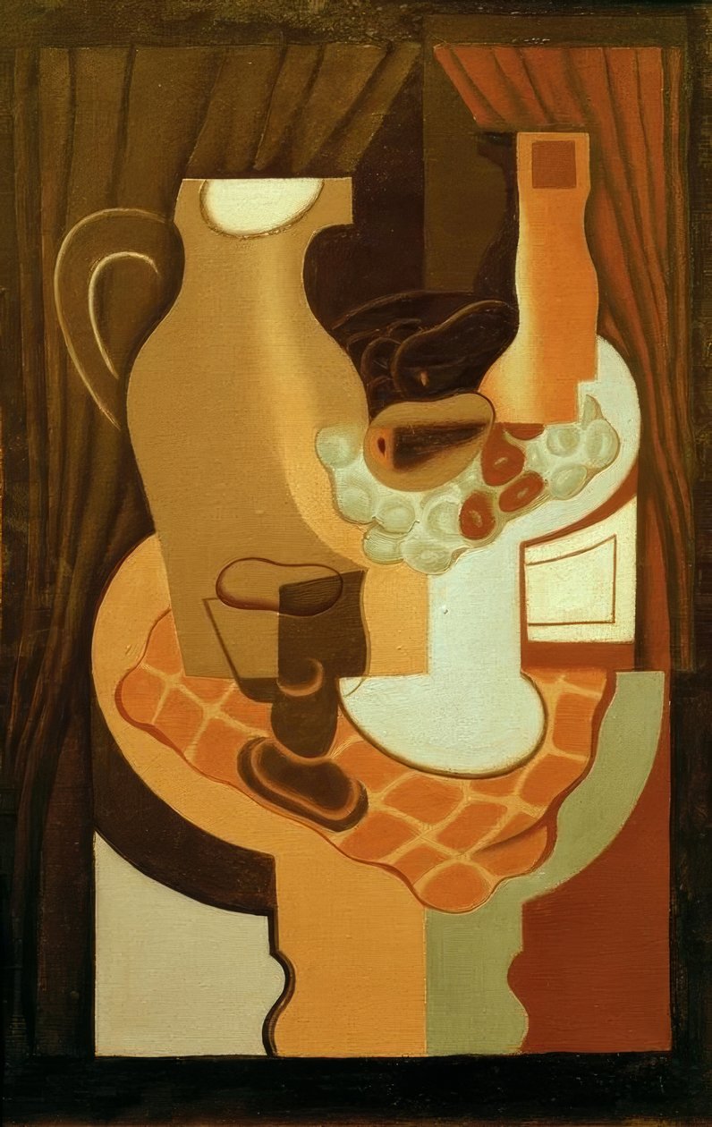 Kannu ja hedelmäkulho tekijältä Juan Gris