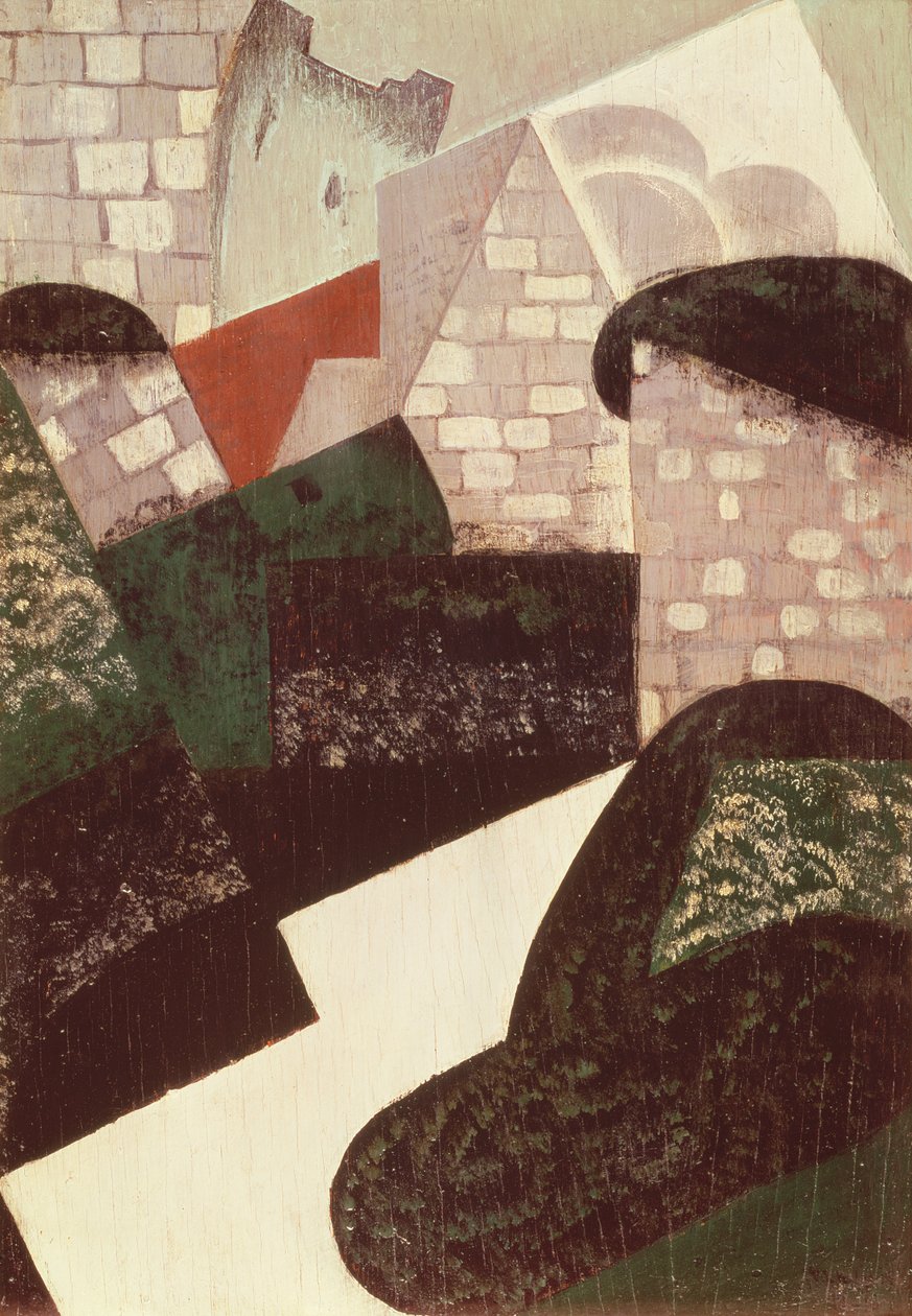 Maisema Lochesilla, 1916 (paneeli) tekijältä Juan Gris