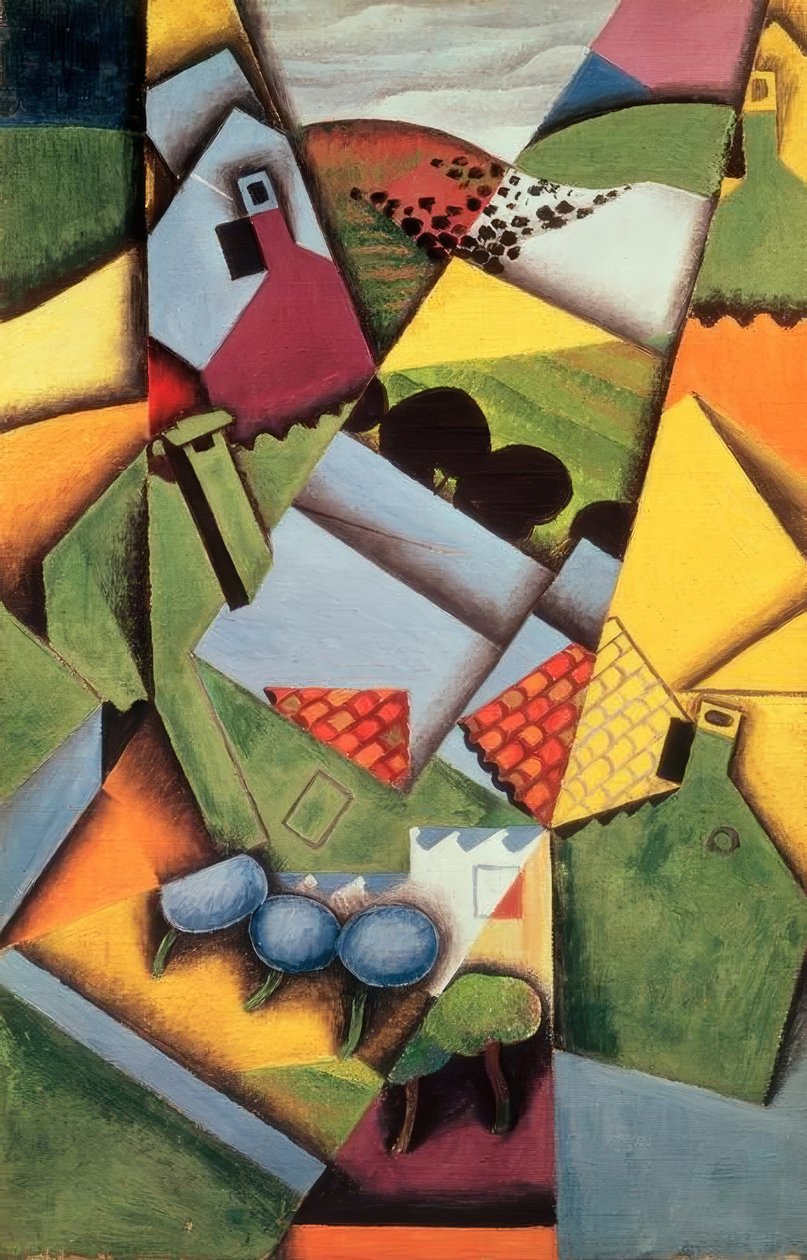 Maisons à Céret tekijältä Juan Gris