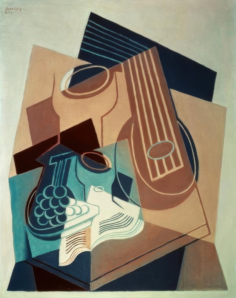 Mandoliini ja rusinoita tekijältä Juan Gris
