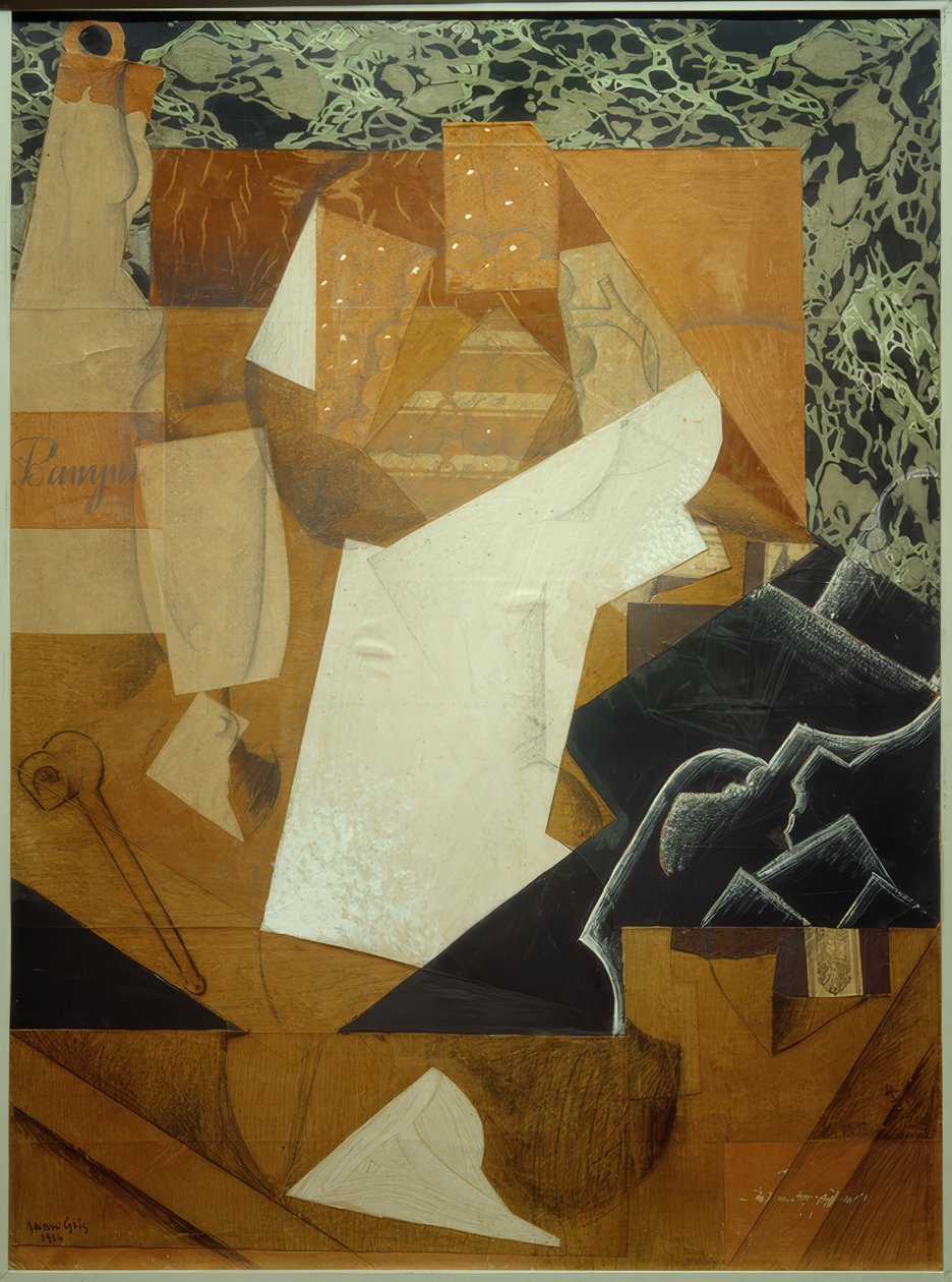 Asetelma viinirypäleillä tekijältä Juan Gris