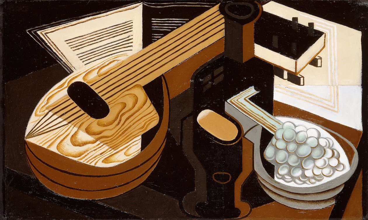 Mandoliini; Mandoliini, 1921 tekijältä Juan Gris