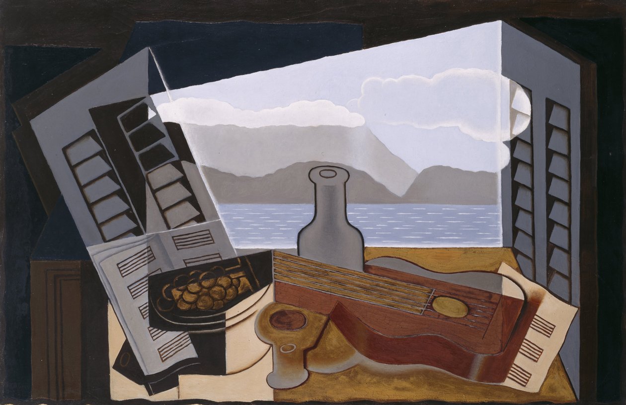 Avoin ikkuna, 1921 tekijältä Juan Gris