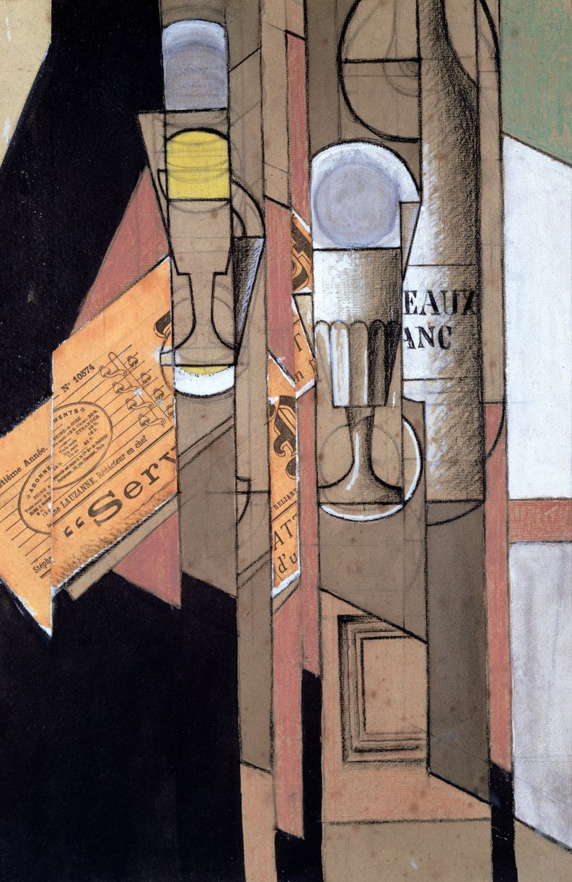 Valkoinen Bordeaux tekijältä Juan Gris