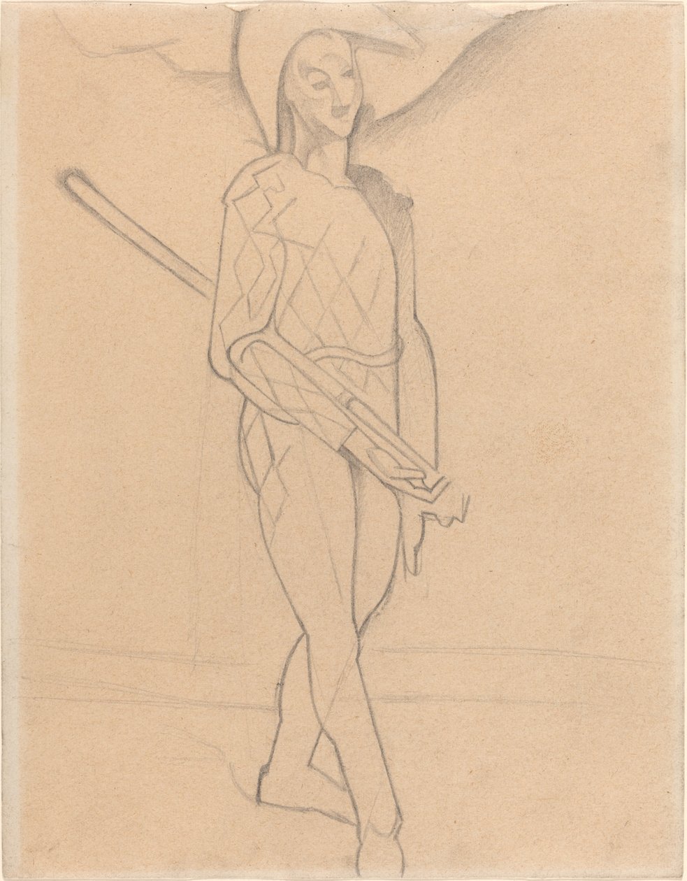 Harlekiini tekijältä Juan Gris after Paul Cézanne