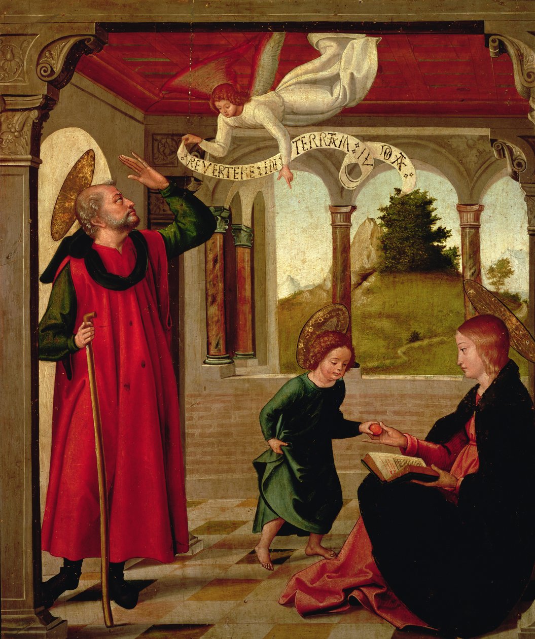 Pyhä perhe, n. 1535 tekijältä Juan de Borgoña