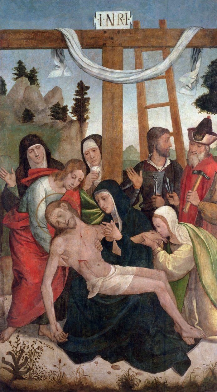 The Deposition (paneeli) tekijältä Juan de Borgoña