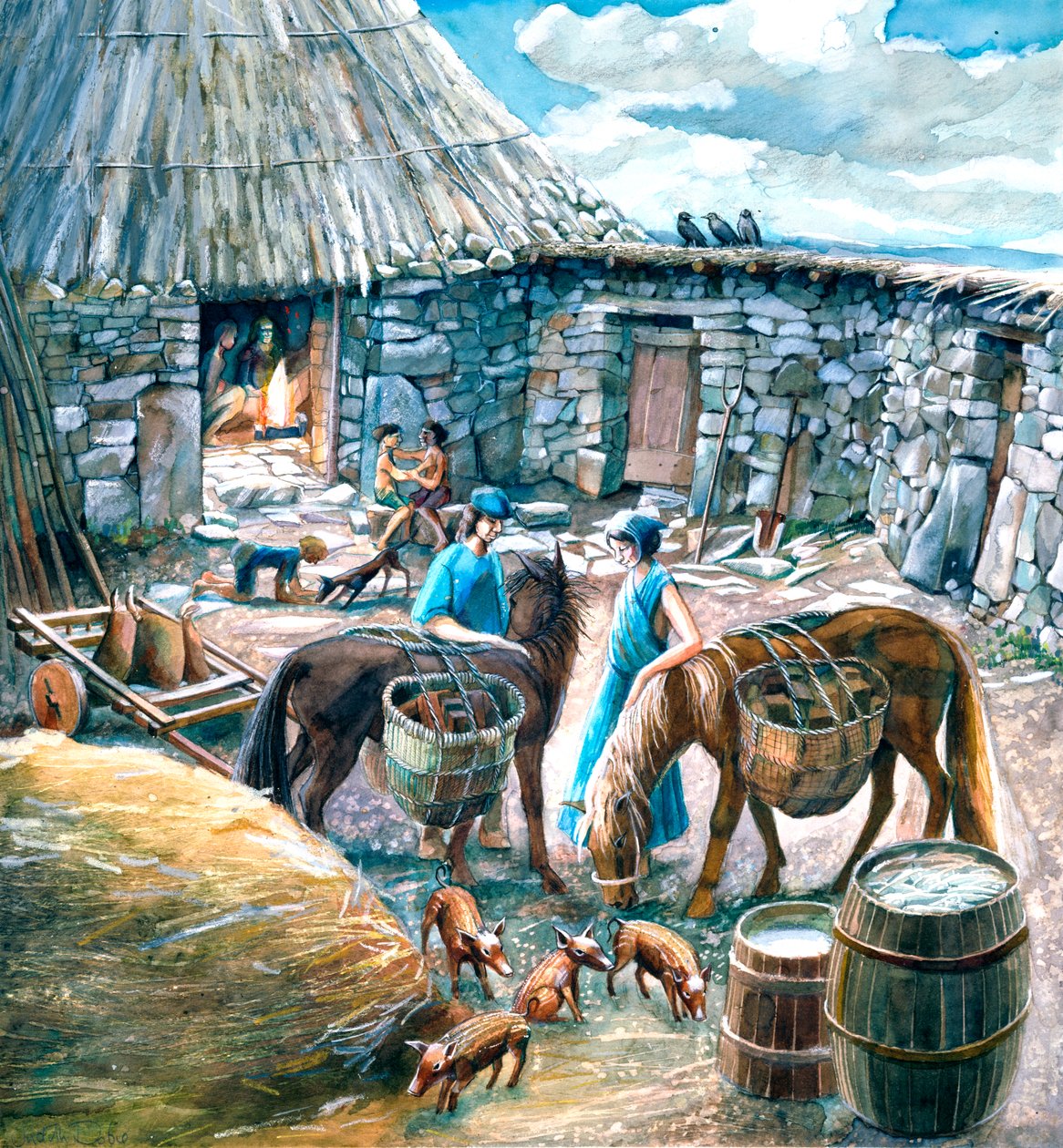 Chysausterin muinainen kylä, 1.–2. vuosisata, 1990–2010 tekijältä Judith Dobie
