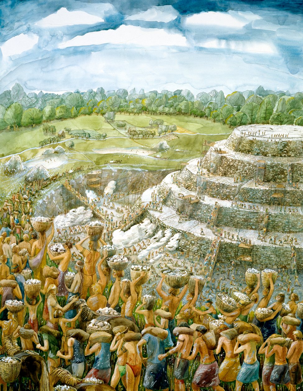 Silbury Hill, 2400 eKr., 1990-2010 tekijältä Judith Dobie