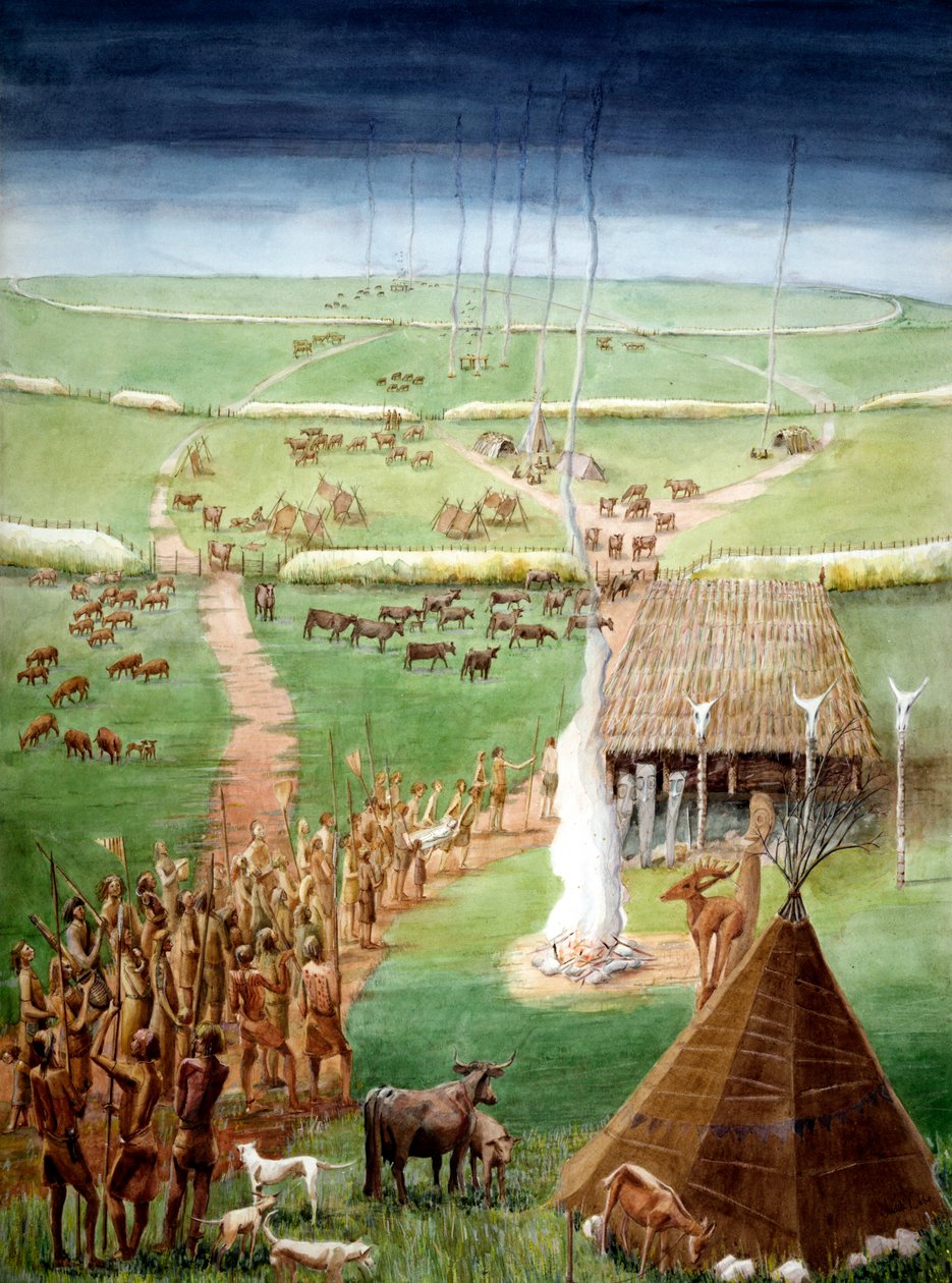 Windmill Hill, Avebury, Wiltshire, neoliittinen aika tekijältä Judith Dobie
