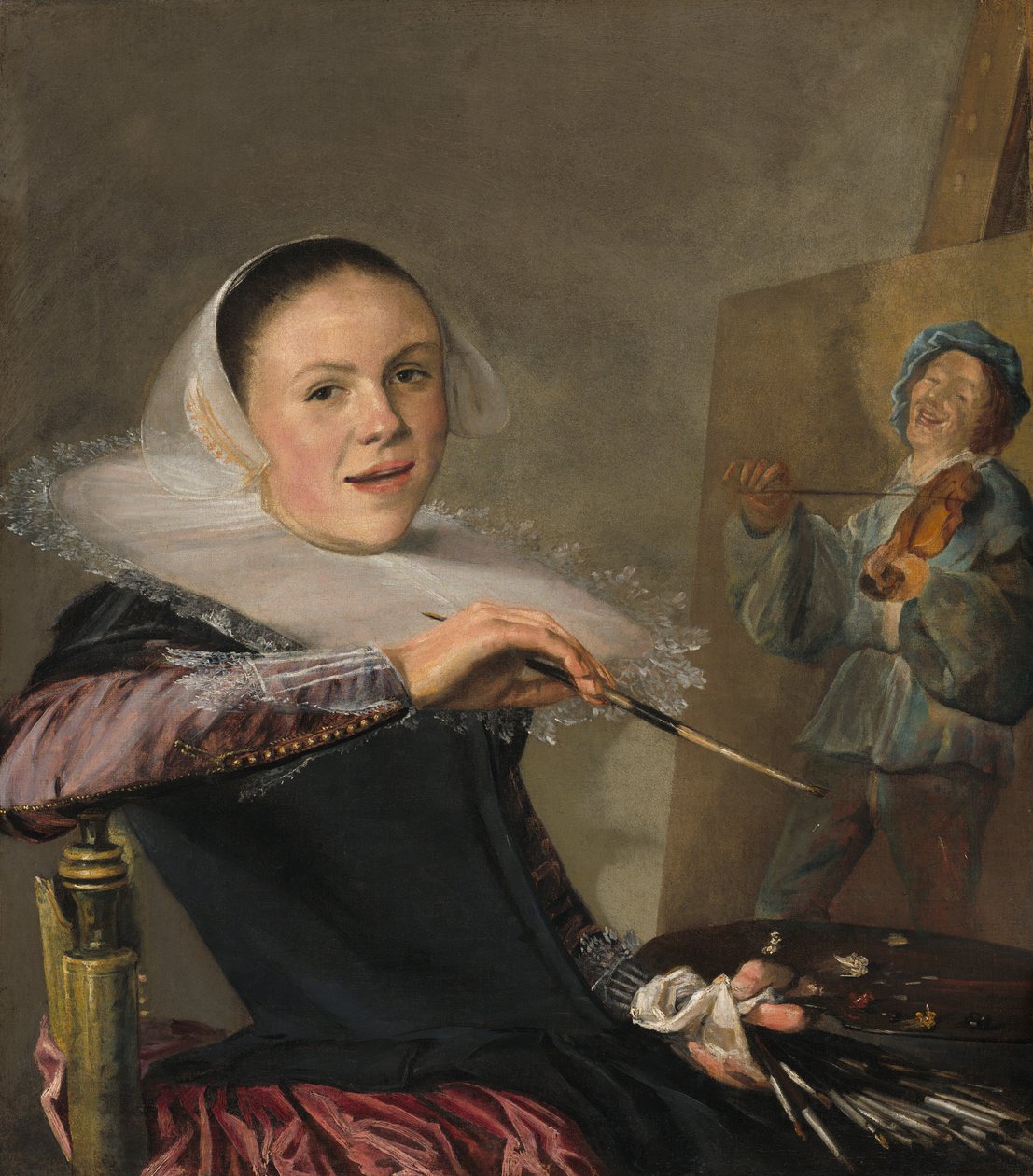 Omakuva, c. 1630. tekijältä Judith Leyster