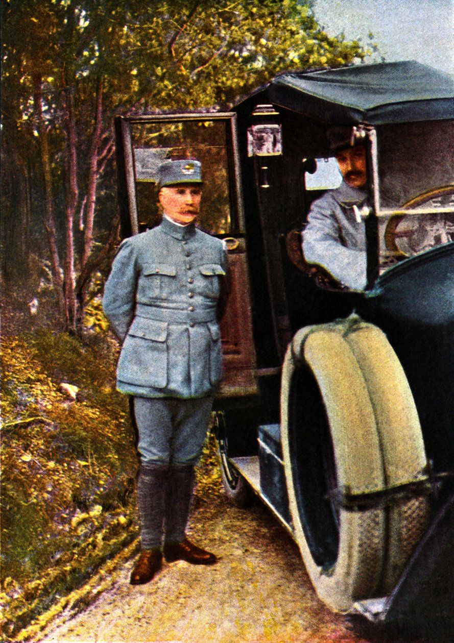 Kenraali Philippe Petain, syyskuu 1916 (autokromi) tekijältä Jules Gervais Courtellemont