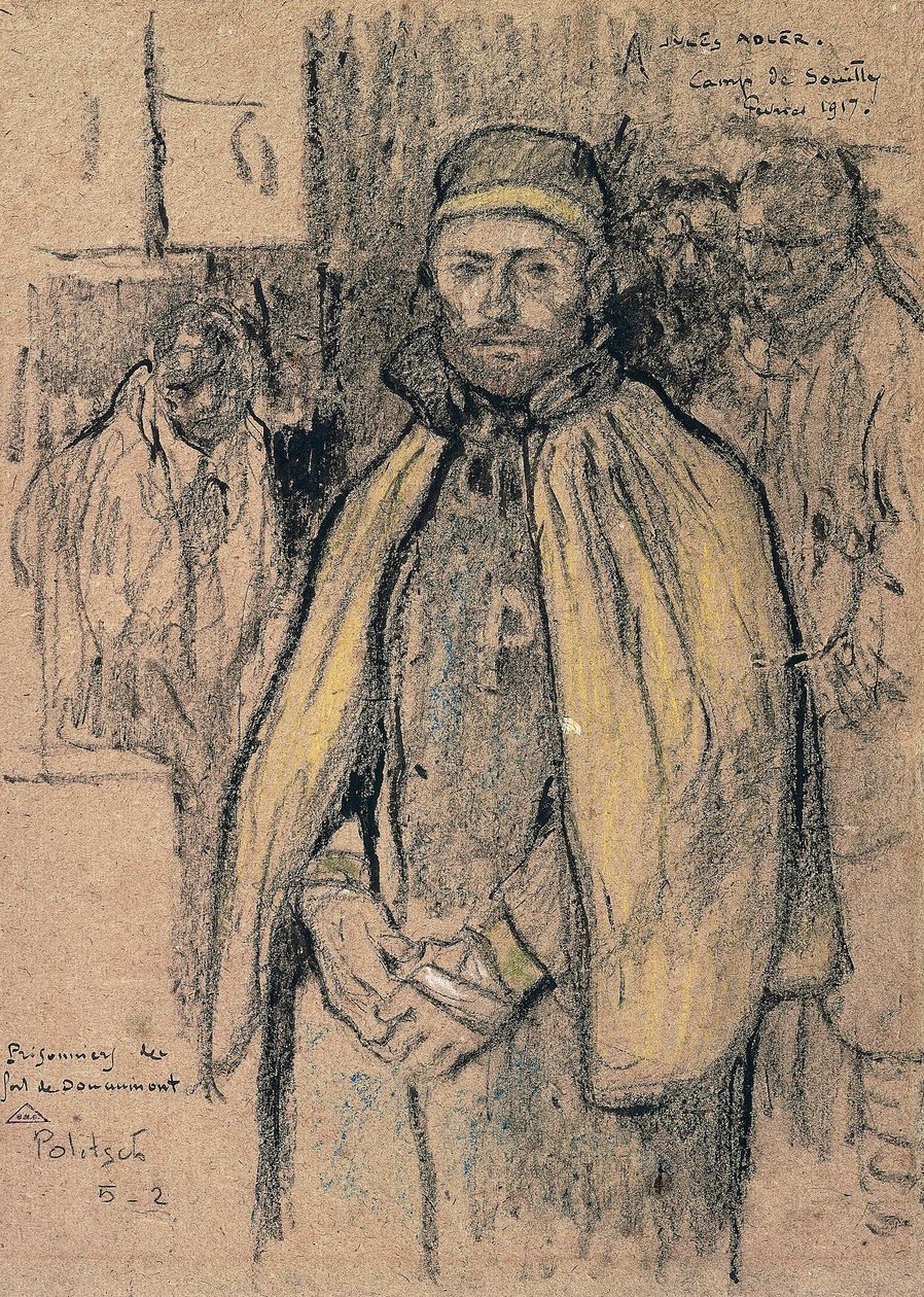 Vangit Fort Douaumontista (piirustus) tekijältä Jules Adler