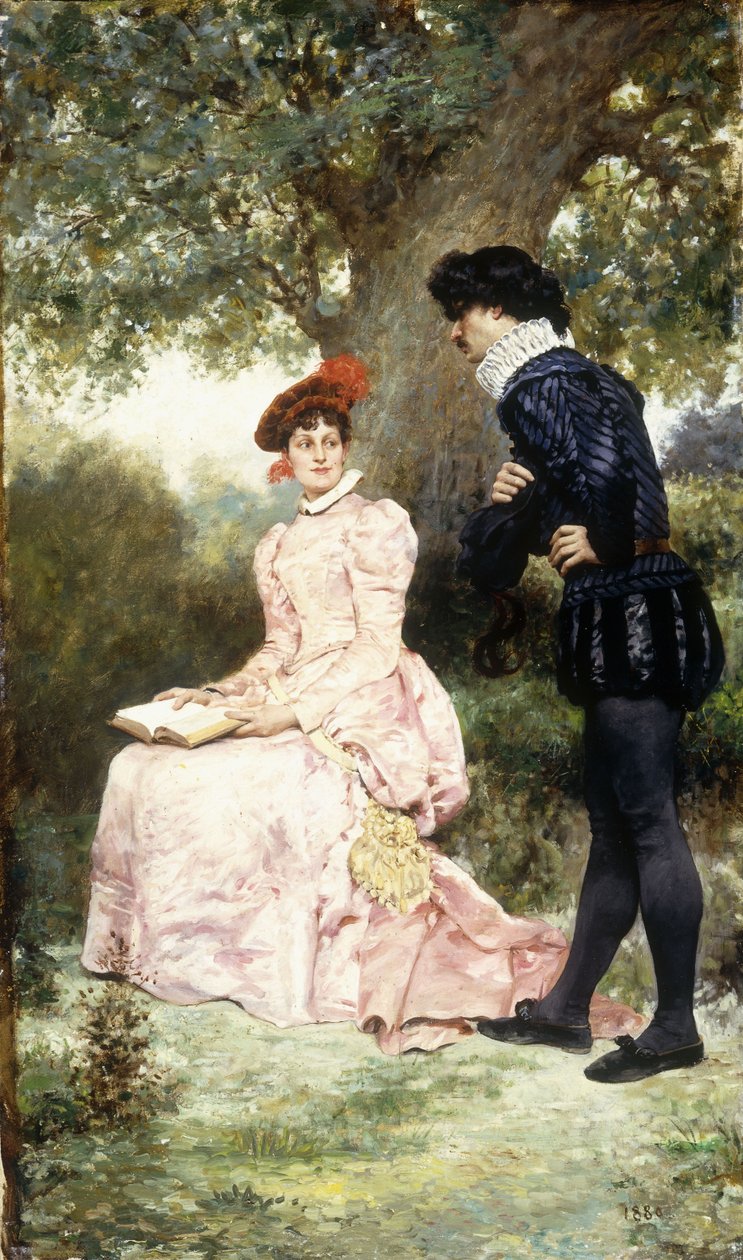 Kohteleva pariskunta, 1880 tekijältä Jules Arsene Garnier