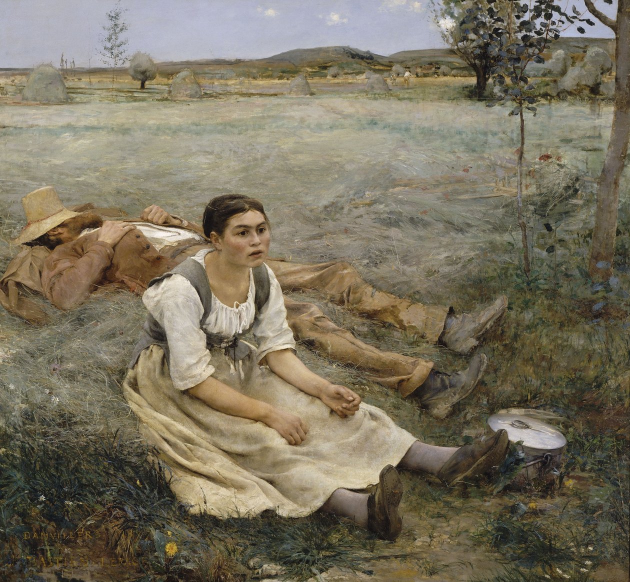 Ranska: Les foins Hay Making tekijältä Jules Bastien Lepage