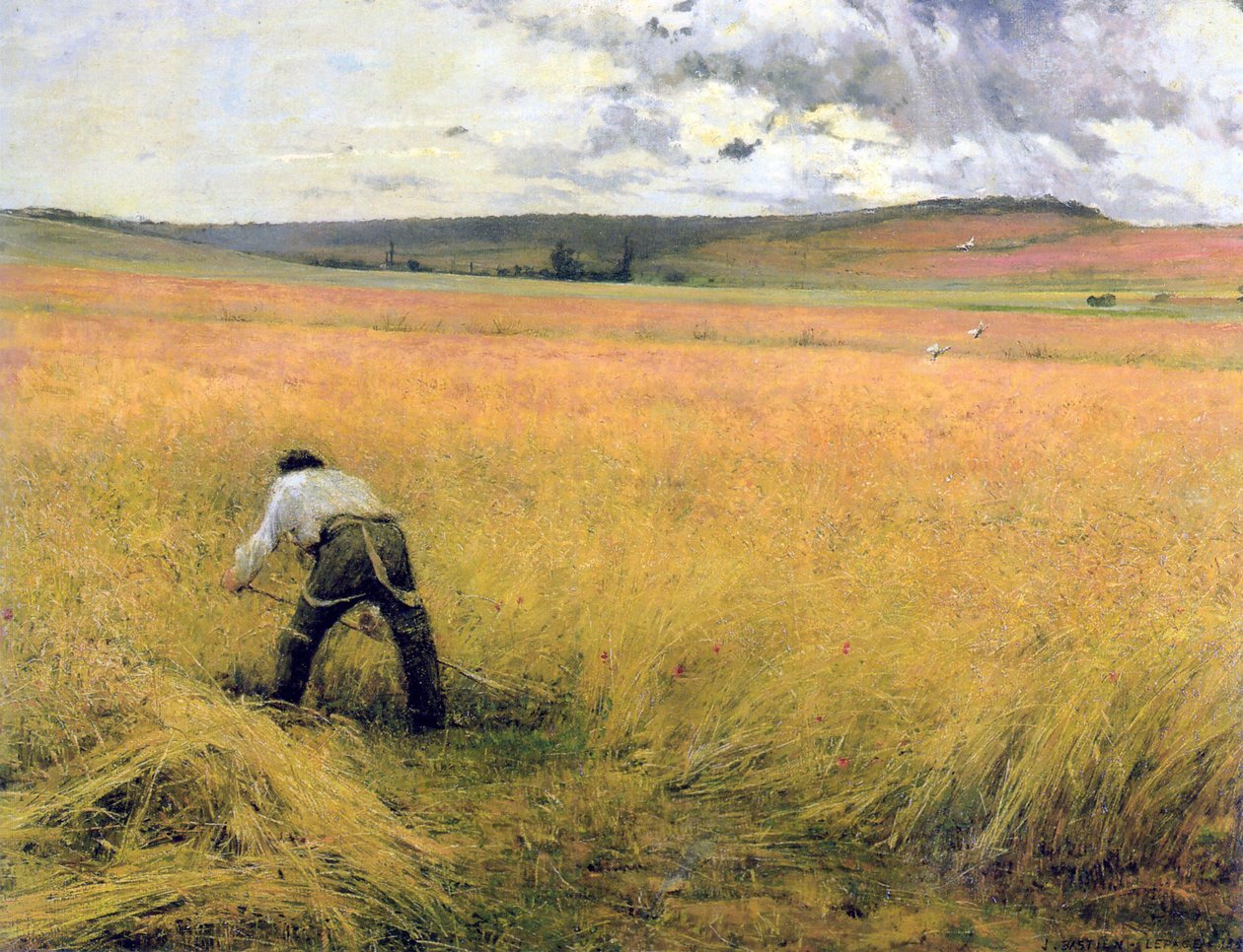 Kypsä vehnä, 1880. tekijältä Jules Bastien Lepage