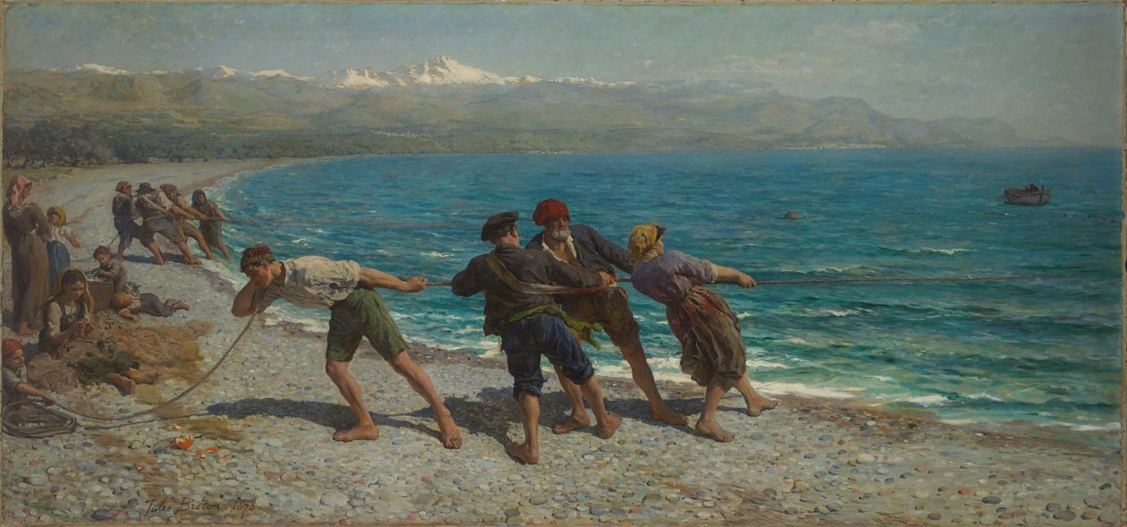 Kalastajat Mentonissa tekijältä Jules Breton