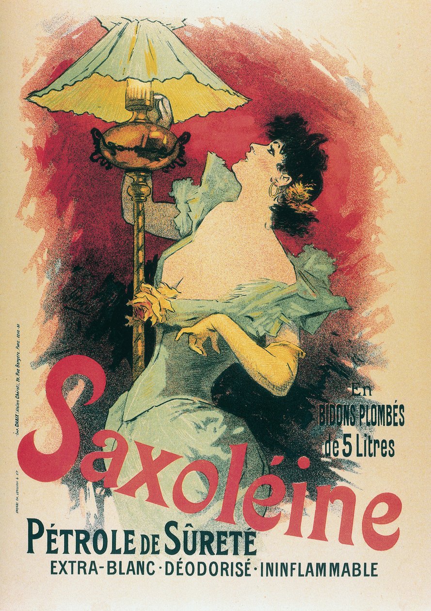 "Saxolein" 1891 (litografia) tekijältä Jules Cheret