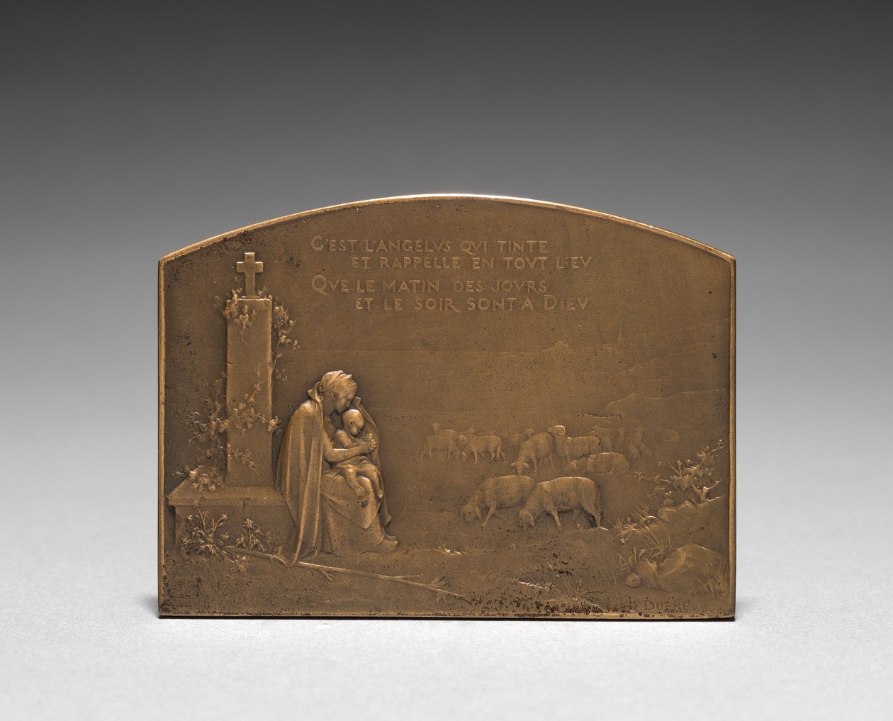 Medaljonin kääntöpuoli. tekijältä Jules Dupré