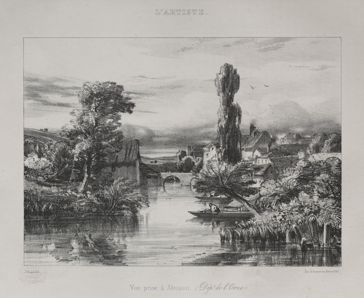 Näkymä lähellä Alençonia, 1839. tekijältä Jules Dupré