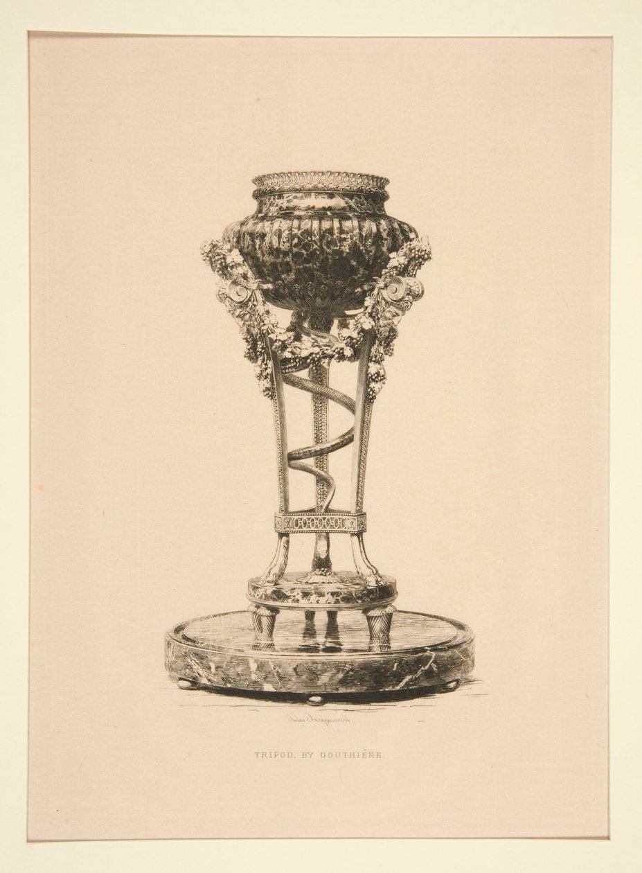 Kolmijalka (Gouthiere) tekijältä Jules Ferdinand Jacquemart