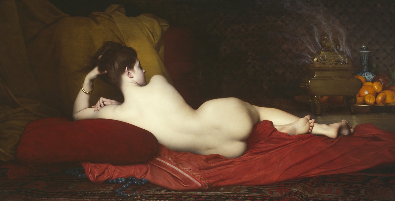 Odalisque, 1874 tekijältä Jules Joseph Lefebvre
