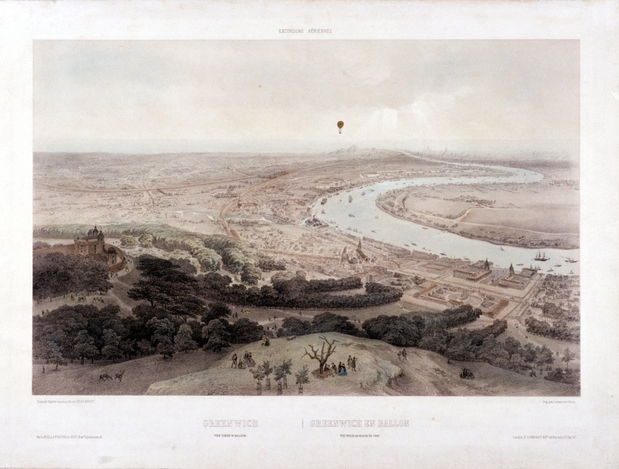 Greenwich, Lontoo, 1845 tekijältä Jules Louis Arnout
