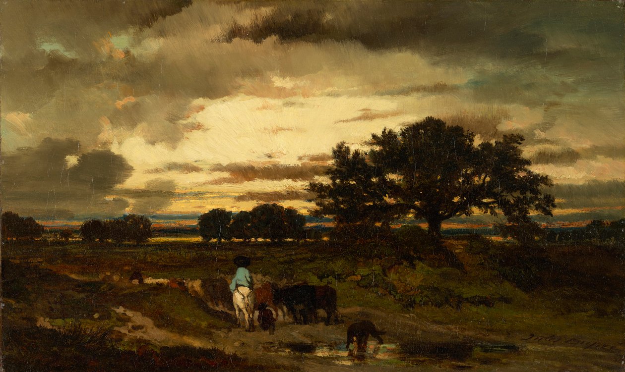 auringonlasku tekijältä Jules Louis Dupré