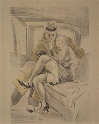 Railway Frolics tekijältä Jules Pascin
