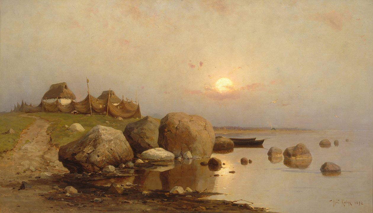 Kalastajakylä, 1892 tekijältä Juli Julievich Klever