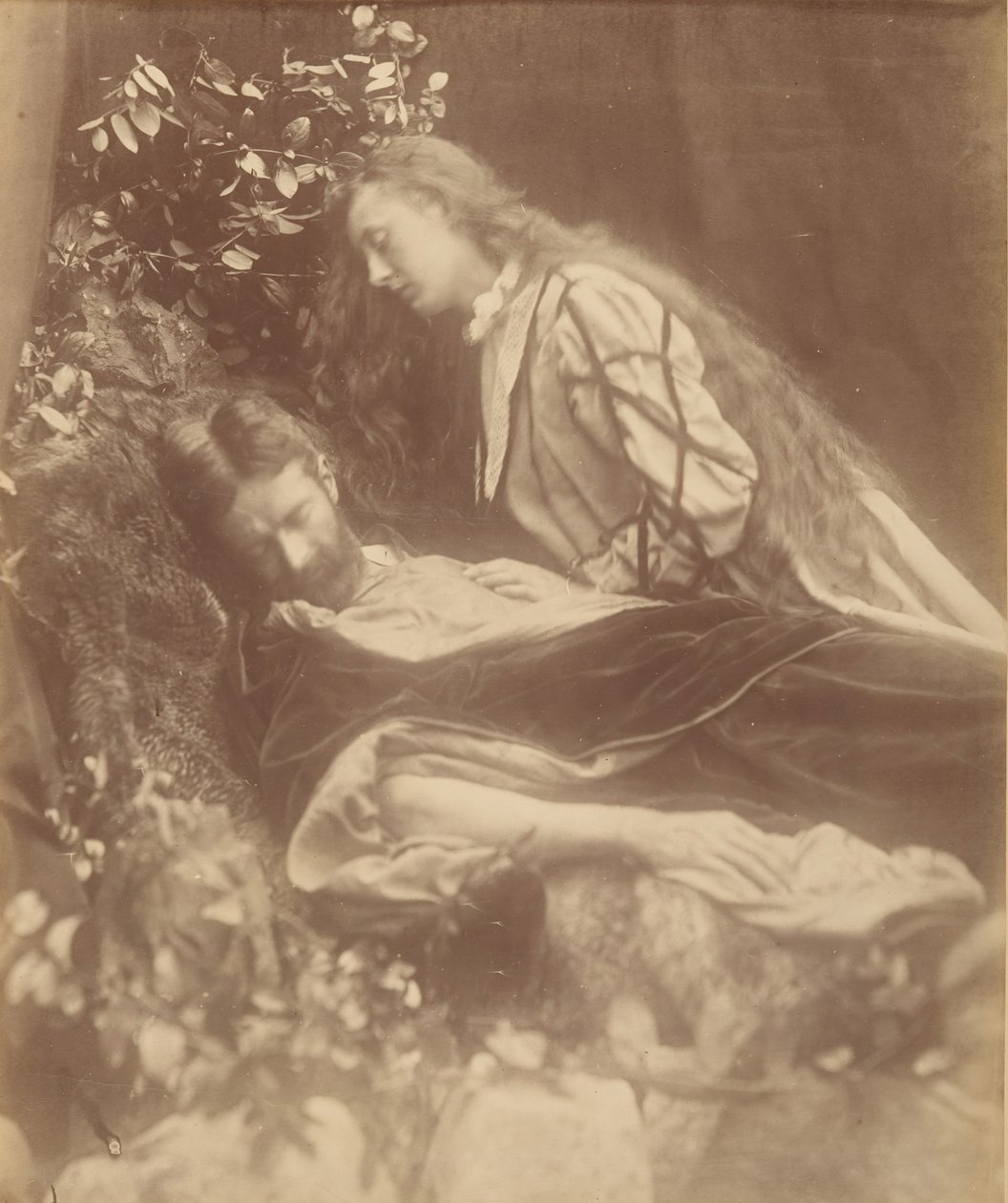 Gareth ja Lynette, 1874. tekijältä Julia Margaret Cameron