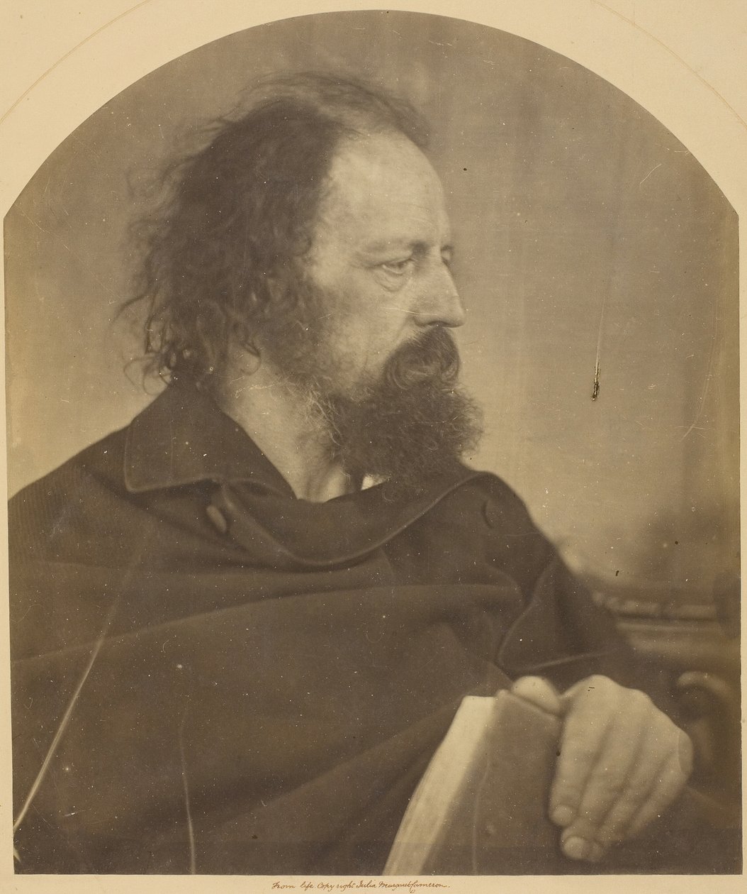 Likainen munkki, Alfred Tennyson, 1865. tekijältä Julia Margaret Cameron