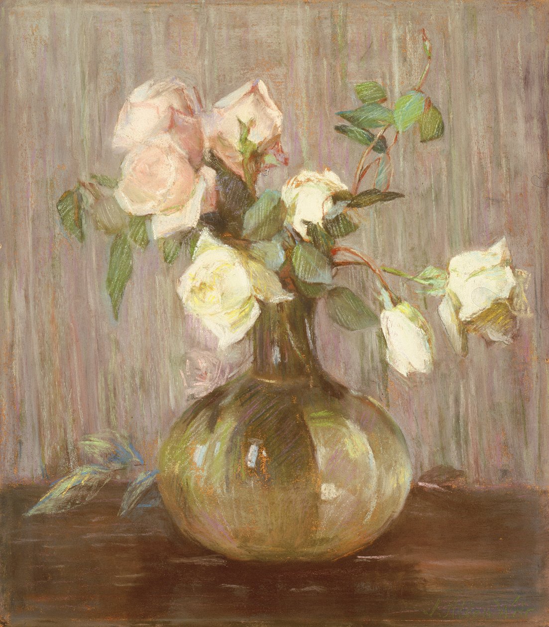 Ruusumaljakko, noin 1880-luku tekijältä Julian Alden Weir