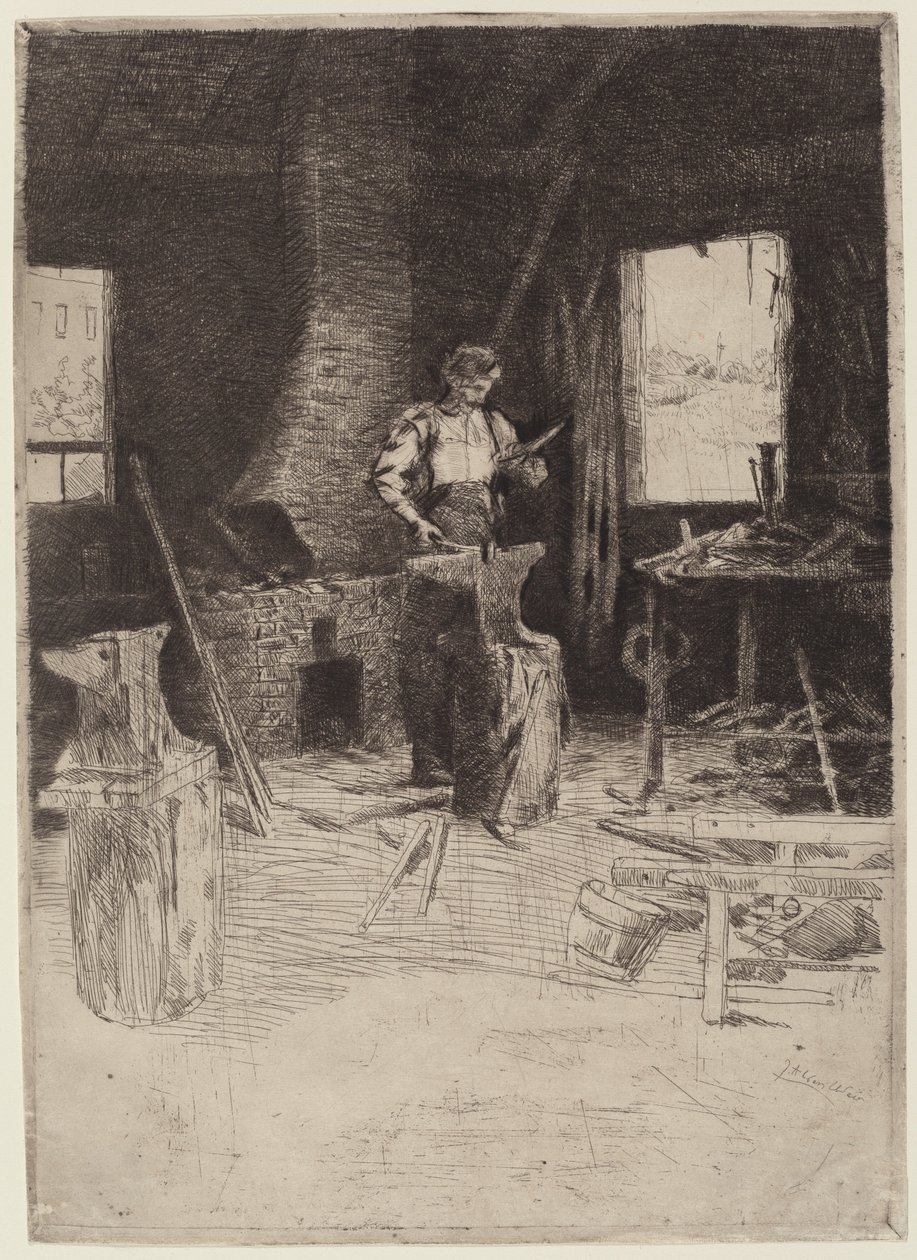 Sepän myymälä tekijältä Julian Alden Weir