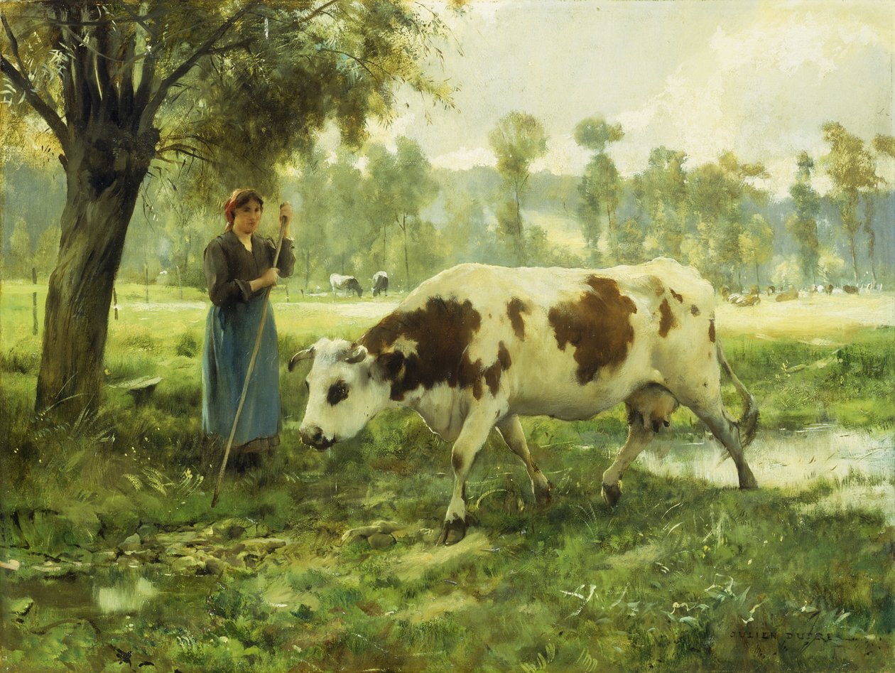 Lehmät laitumella tekijältä Julien Dupre