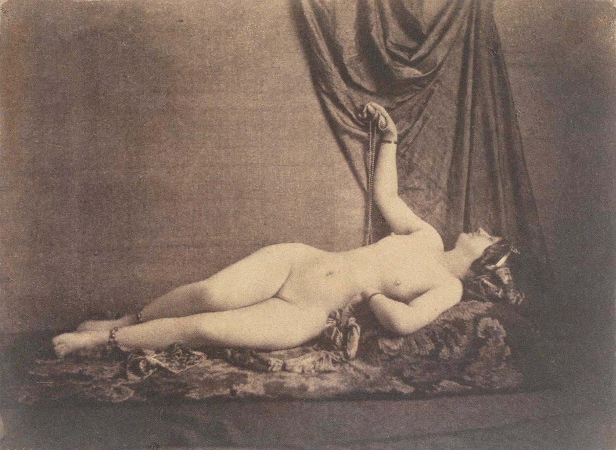 [makaava nainen alaston], n. 1853. tekijältä Julien Vallou de Villeneuve
