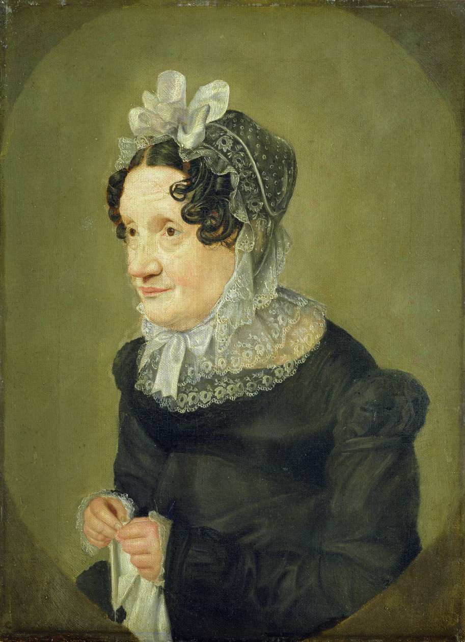 Katharina Oldach, taiteilijan täti, 1824 tekijältä Julius Oldach