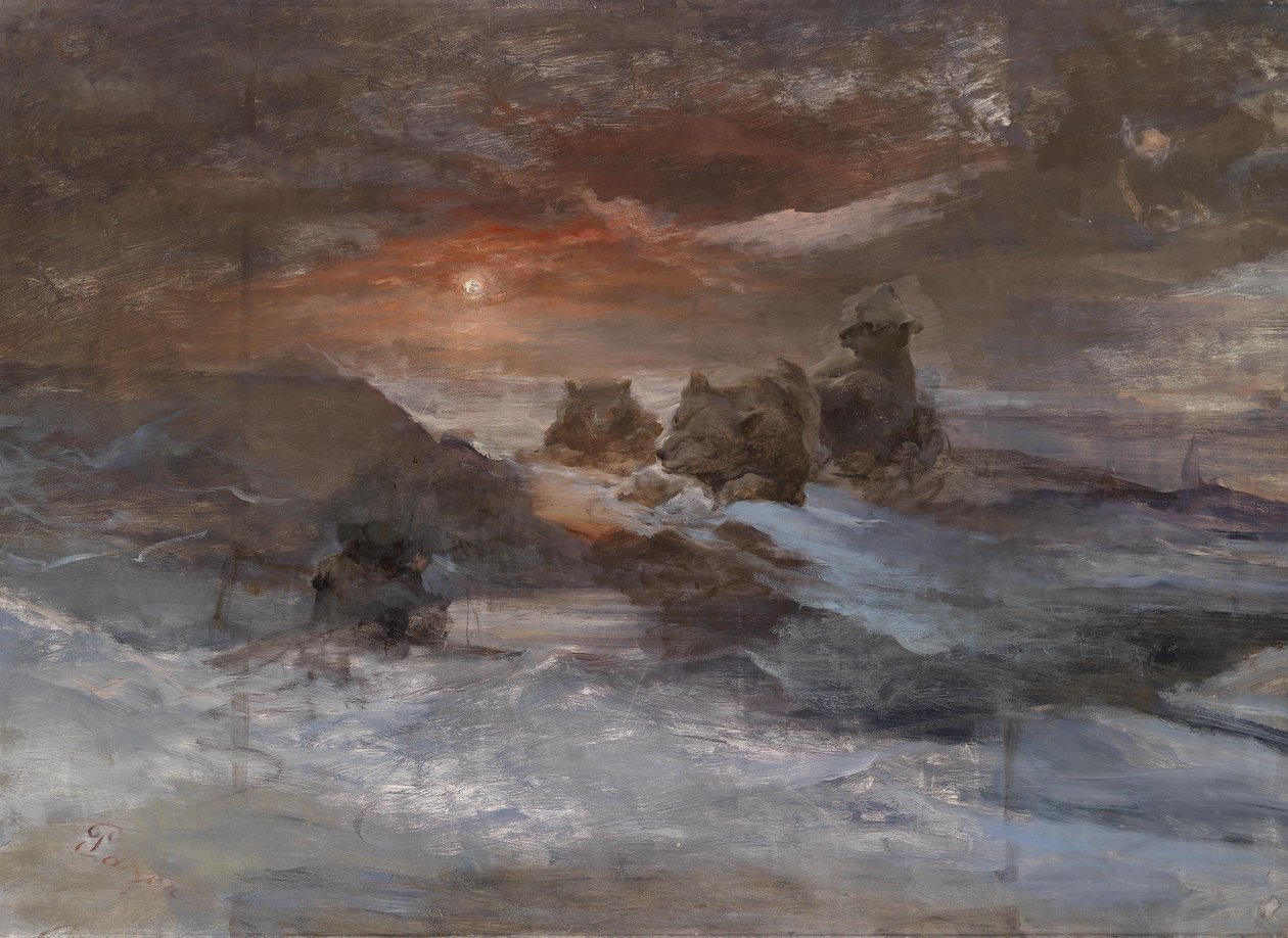 Metsästyskarhu Franz Josef Landilla tekijältä Julius Payer
