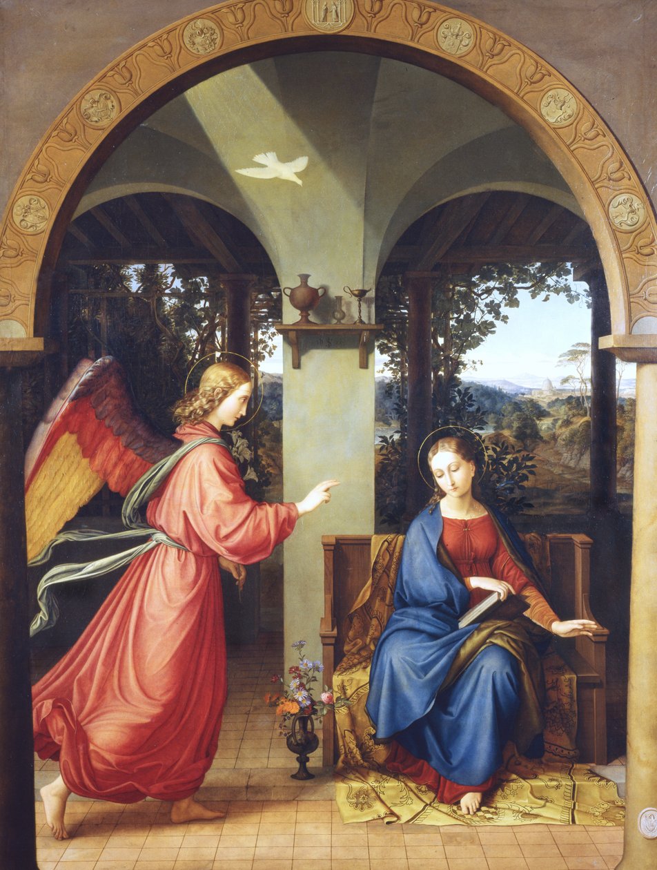 Ilmoitus, 1818 tekijältä Julius Schnorr von Carolsfeld