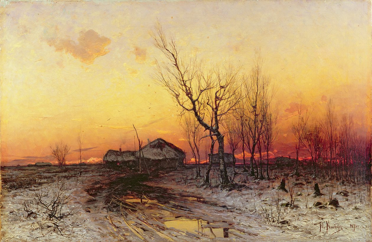 Talvimaisema tekijältä Julius Sergius von Klever