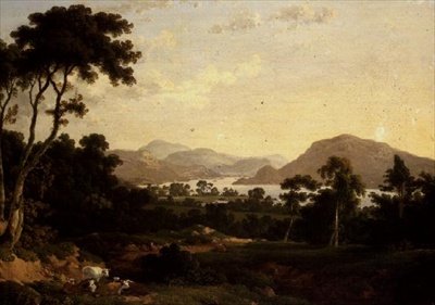 Ullswater: Gowbarrow Parkista tekijältä Julius Caesar Ibbetson