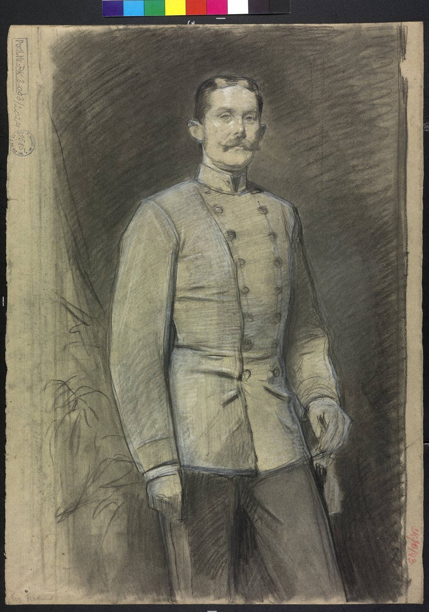 Itävallan arkkiherttua Este Franz Ferdinand tekijältä Julius Schmid