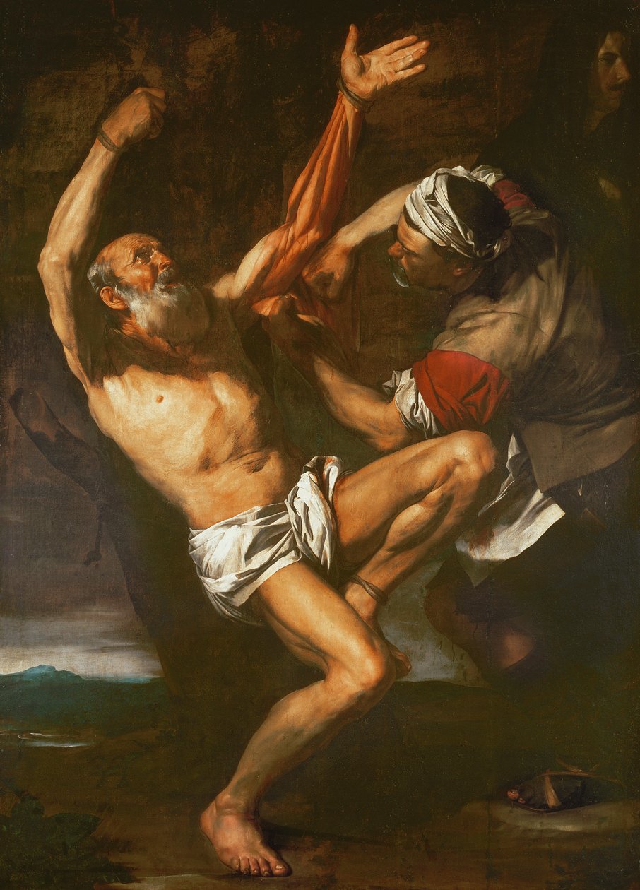 Pyhän Bartolomeuksen marttyyrikuolema tekijältä Jusepe de Ribera