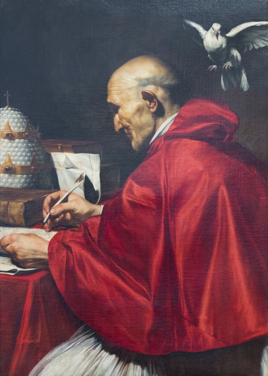 Pyhä Gregorius Suuri tekijältä Jusepe de (1591 1652) Ribera